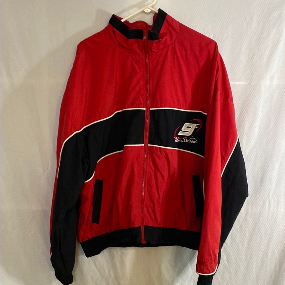 Checkered flag bill Elliot nascar jacket size xl vintage